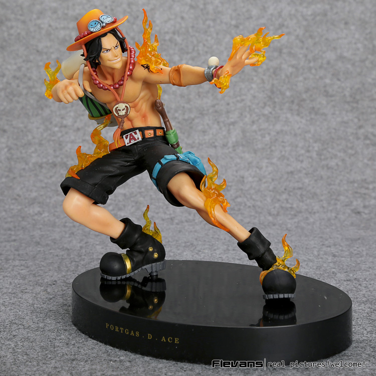 37cm One Piece Anime Figure Ace Flame Fist Figurine Simulation Figurine  Desk Toy Gift | Lazada.vn