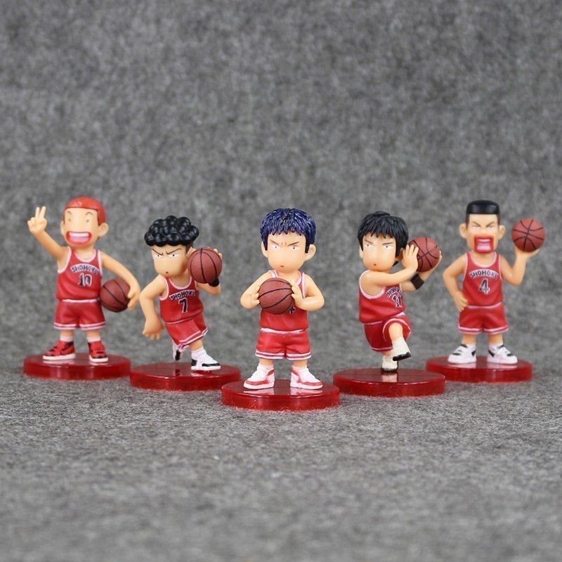 Figure Set Slam Dunk Áo Đỏ Bộ 5 Con Taki Shop 6781