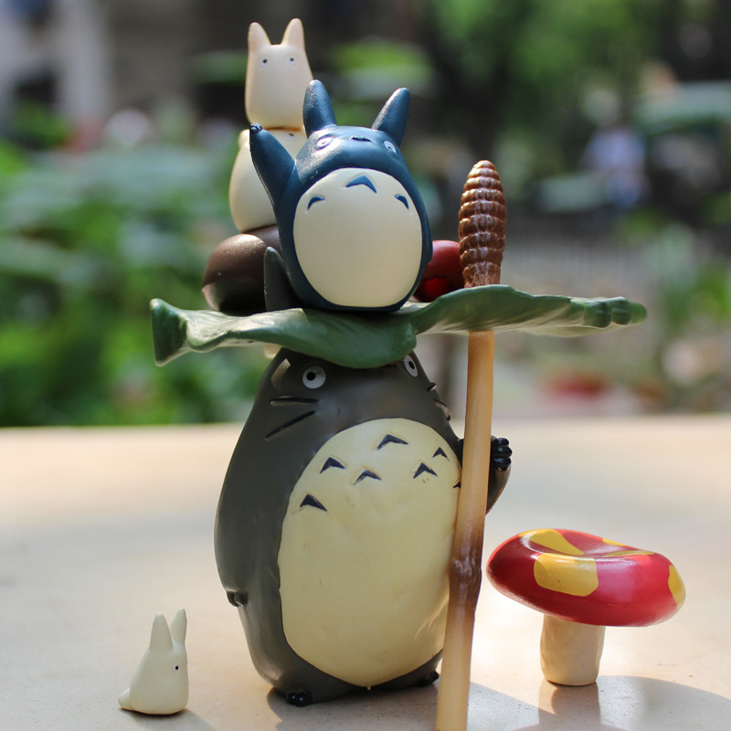 Mua Bộ combo 09 mô hình Totoro nhỏ xinh cho các bạn trang trí tiểu cảnh  terrarium DIY tại 1naichuoi9 store 01