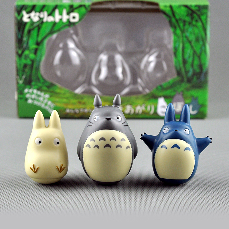 Mô Hình Figure Set: Totoro Lật Đật Bộ 3 Con - Taki Shop