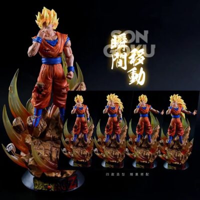 Mô hình figure: Super Saiyan Son Goku - 4 Kiểu Tạo Hình - Đế Đèn - Taki Shop