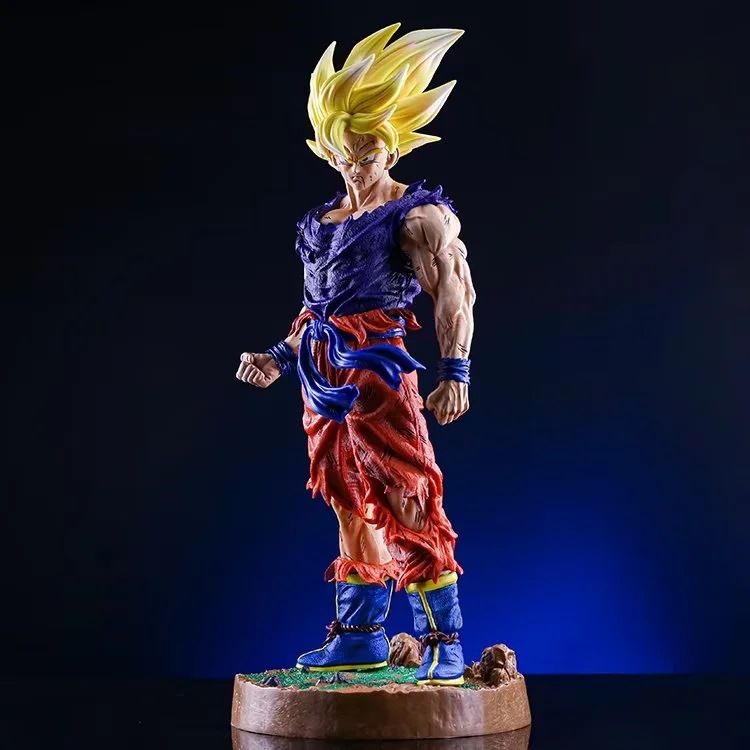 FIG243 – Super Saiyan Son Goku – Battle – Ao Xanh Tim – De Tron – 1