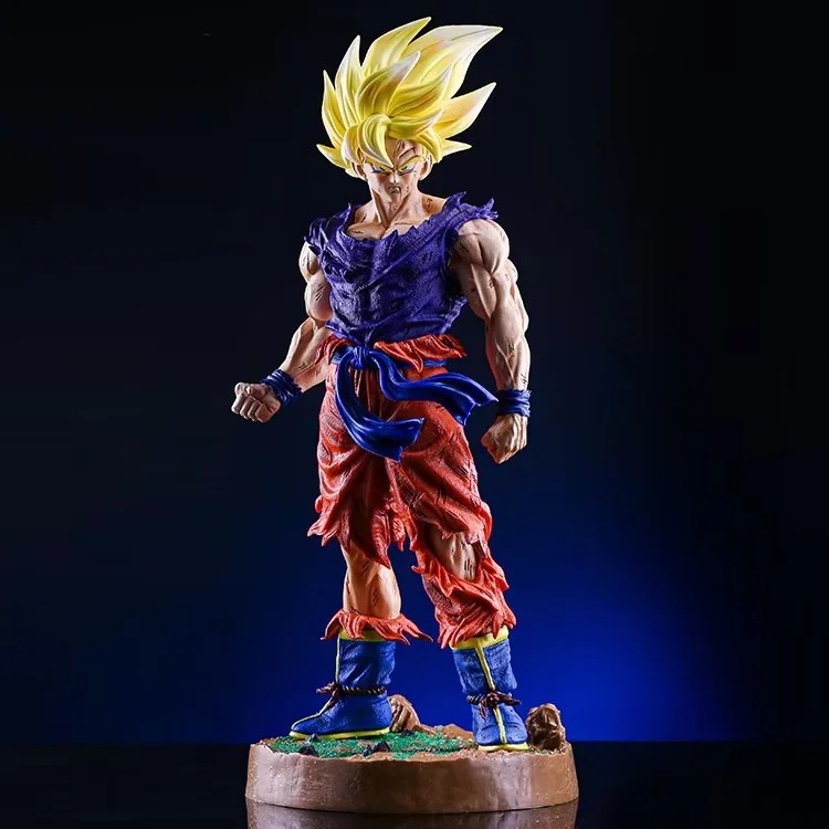 FIG243 – Super Saiyan Son Goku – Battle – Ao Xanh Tim – De Tron – 2