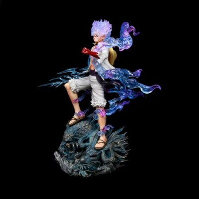 Mô hình figure: Luffy Gear 5 Đứng Trên Rồng - Tóc Tím - Đèn - Hình ảnh 3