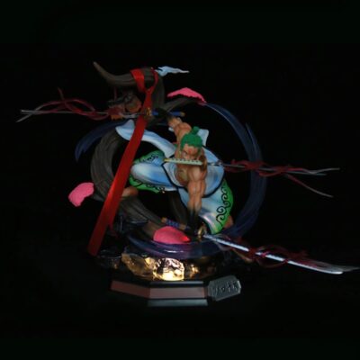 Mô hình figure: Zoro Đứng Cành Đào 26cm Đế Đèn - Hình ảnh 3