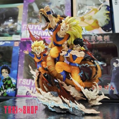 Mô hình figure: Super Saiyan 3 Son Goku - Gohan - Goten Đấu Rồng
