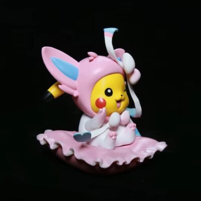 Mô hình figure: Pikachu Cosplay Eevee Thỏ Hồng - Ảnh 4