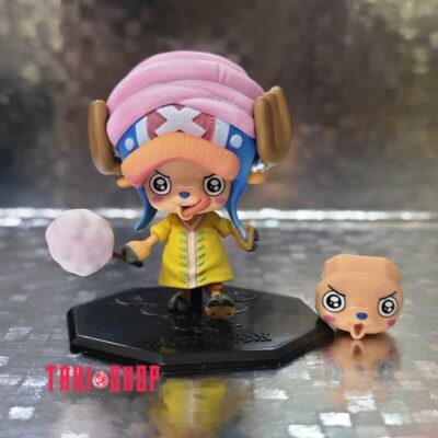 Mô hình mini figure: Tony Tony Chopper Kẹo Bông Gòn 2 Mặt