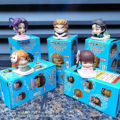 Mô hình figure set: Demon Slayer Bộ 5 Con Ngủ - Tóc Tím #01