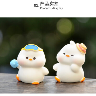 Mô hình figure set: Vịt Con Ham Chơi Bộ 6 Con - Ảnh 3