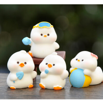 Mô hình figure set: Vịt Con Ham Chơi Bộ 6 Con - Ảnh 6