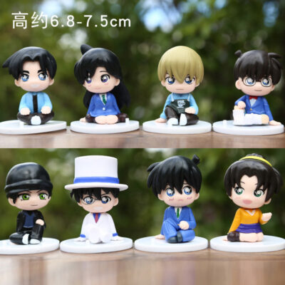Mô hình figure set: Thám Tử Lừng Danh Conan Bộ 8 Con