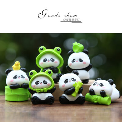 Mô hình figure set: Gấu Trúc Dễ Thương Bộ 6 Con