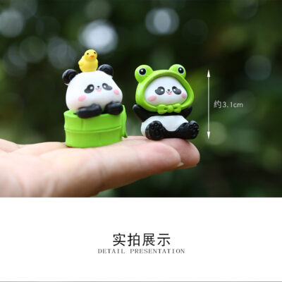 Mô hình figure set: Gấu Trúc Dễ Thương Bộ 6 Con - Ảnh 3