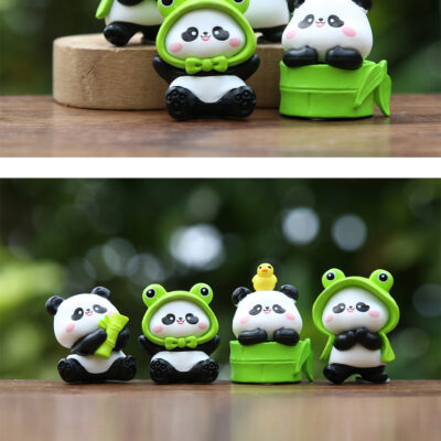 Mô hình figure set: Gấu Trúc Dễ Thương Bộ 6 Con - Ảnh 5