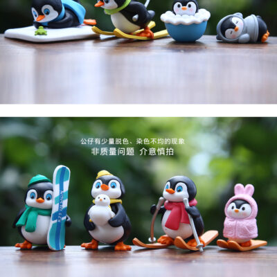 Mô hình figure set: Chim Cánh Cục Trượt Tuyết Bộ 12 Con - Ảnh 4