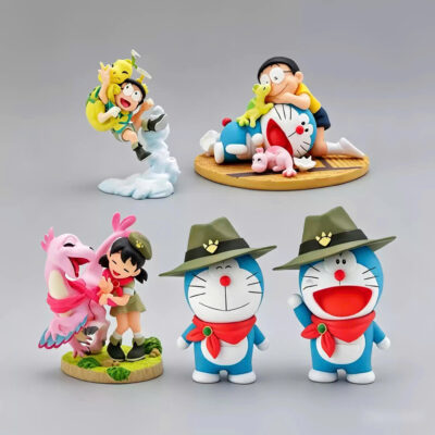 Mô hình figure set: Doraemon Bộ 5 Con - Khủng Long