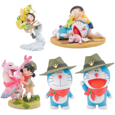 Mô hình figure set: Doraemon Bộ 5 Con - Khủng Long