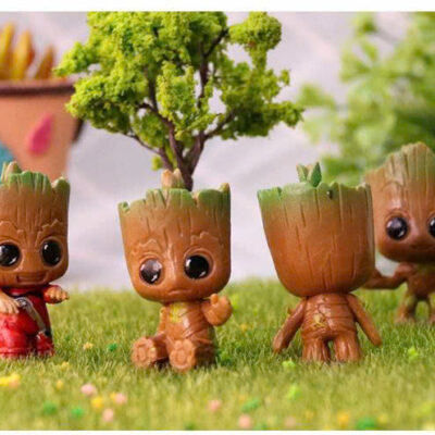 Mô hình figure set: Người Cây Groot Bộ 4 Con - Ảnh 3