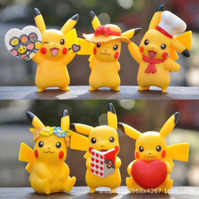 Mô hình figure set: Pikachu Bộ 6 Con