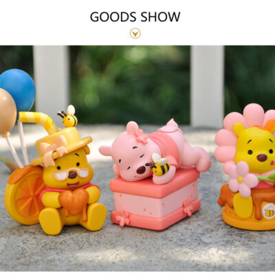 Mô hình figure set: Gấu Pooh & Bạn Bộ 6 Con - Ảnh 3