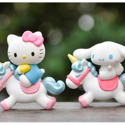 Mô hình figure set: Các Nhân Vật Dễ Thương Cưỡi Ngựa Pony Bộ 6 Con: Hello Kitty, Kuromi, Cinnamoroll, Pochacco, Pompompurin, My Melody - Ảnh 8