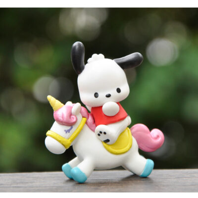 Mô hình figure set: Các Nhân Vật Dễ Thương Cưỡi Ngựa Pony Bộ 6 Con: Hello Kitty, Kuromi, Cinnamoroll, Pochacco, Pompompurin, My Melody - Ảnh 9