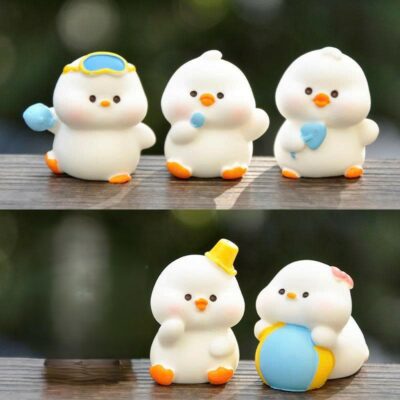 Mô hình figure set: Vịt Con Ham Chơi Bộ 5 Con