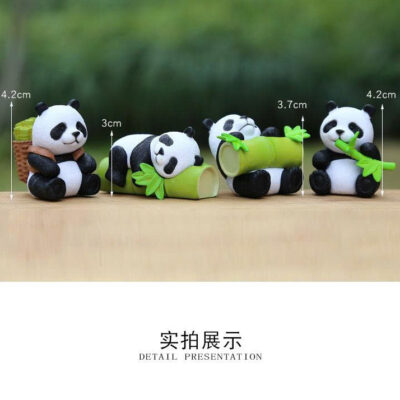 Mô hình figure set: Gấu Trúc Ôm Tre Bộ 8 Con - Ảnh 5