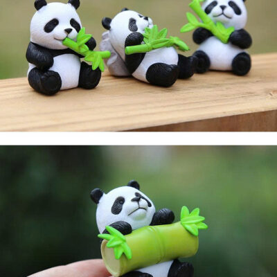 Mô hình figure set: Gấu Trúc Ôm Tre Bộ 8 Con - Ảnh 8