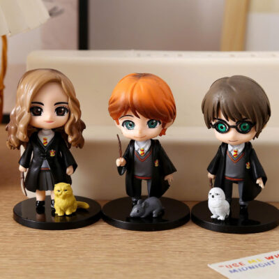 Mô hình figure set: Harry Potter Chibi Bộ 3 Con: Harry, Ron, Hermione