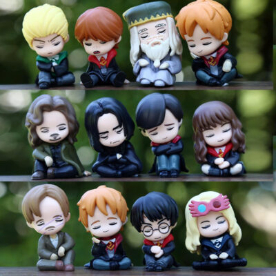Mô hình figure set: Harry Potter Chibi Bộ 12 Con - Ngủ