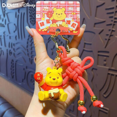 Móc Khóa Gấu Pooh & Nút Thắt Cát Tường