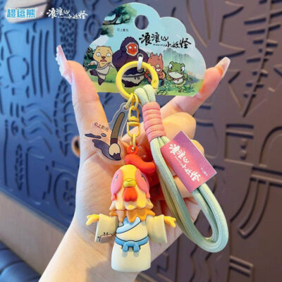 Móc Khóa Họa Sư Gà Trống - Tiểu Yêu Quái Núi Lãng Lãng