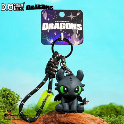 Móc Khóa Toothless Răng Súng Ngồi