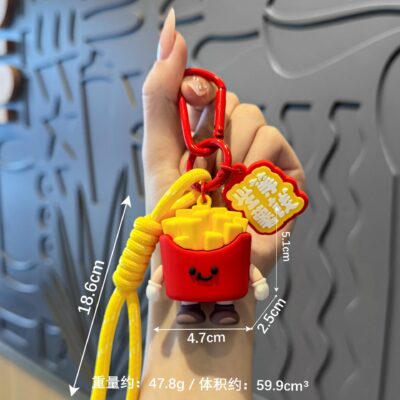 Móc Khóa MH002 Khoai Tây Chiên & Dây Thắt