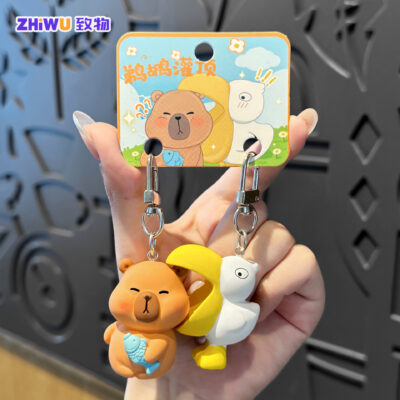Móc Khóa MH002 Capypara và Bồ Nông