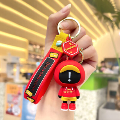Móc Khóa MH002 Bạn Nhỏ Áo Đỏ Giấu Mặt