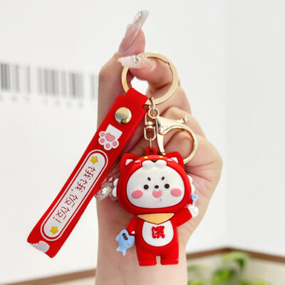 Móc Khóa MH002 Mèo Áo Đỏ