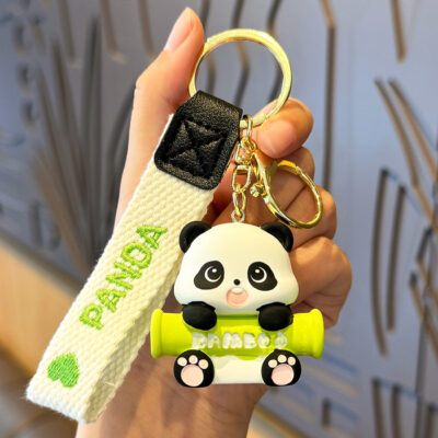 Móc Khóa MH002 Gấu Trúc Ôm Khúc Tre Bamboo