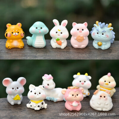 FIGS054 Mô hình figure set: MH001 Bộ 12 Con Giáp Bảo Bảo
