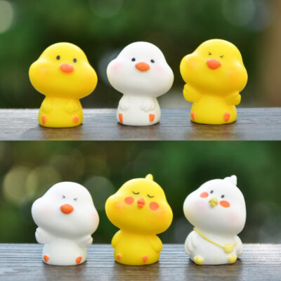 FIGS056 Mô hình figure set: MH001 Gà Vịt Lon Ton Bộ 6 Con