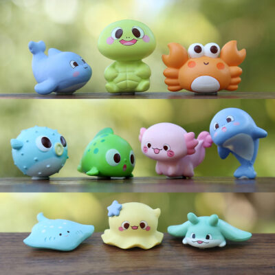 FIGS069 Mô hình figure set: Sinh Vật Biển Nhỏ Đáng Yêu Bộ 10 Con