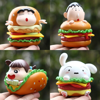 FIGS084 Mô hình figure set: Fan Nhà Shin Mê Hamburger Bộ 4 Con
